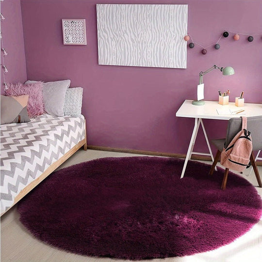 Tapis Rond Confortable pour Enfants et Salon 14