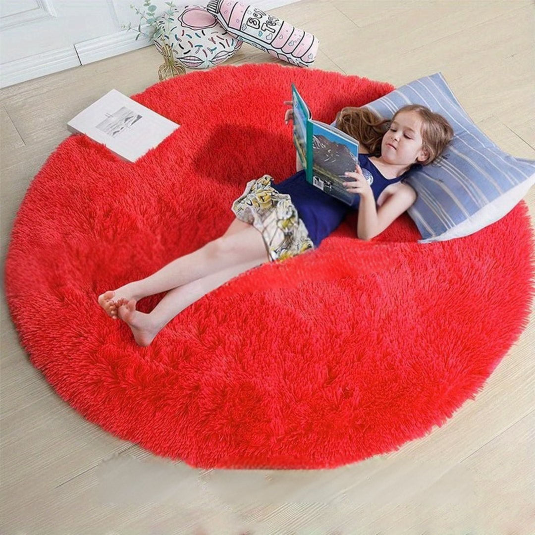 Tapis Rond Confortable pour Enfants et Salon 15