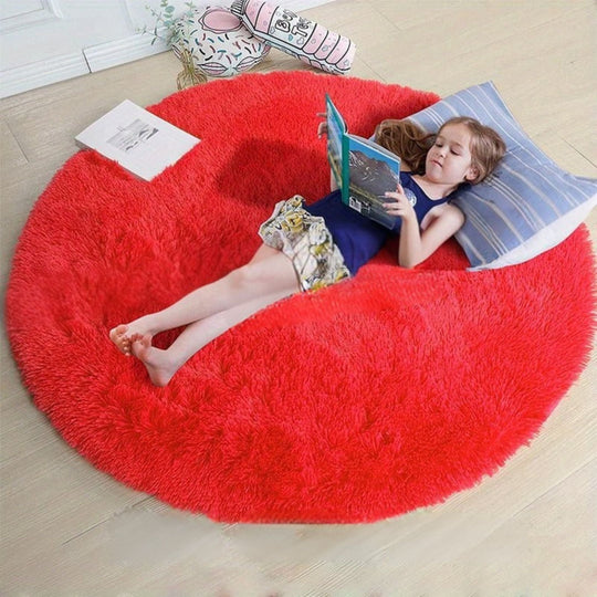 Tapis Rond Confortable pour Enfants et Salon 15