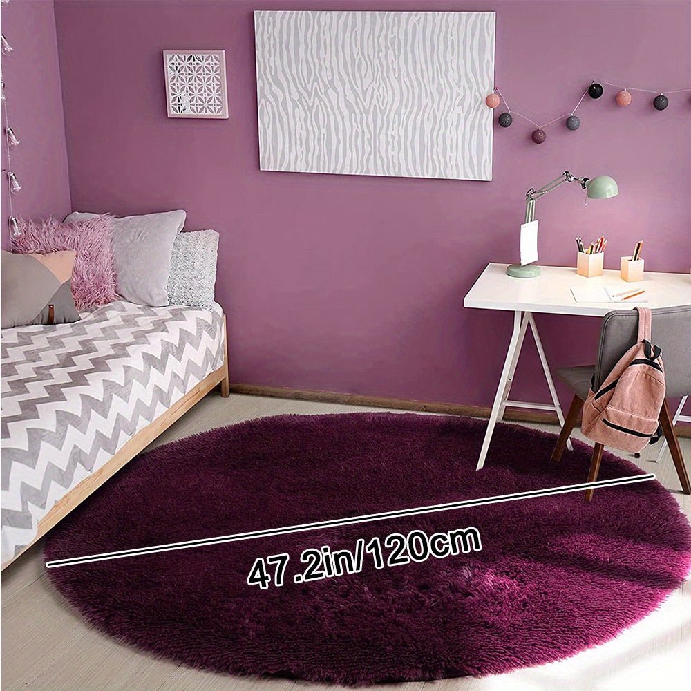 Tapis Rond Confortable pour Enfants et Salon 4