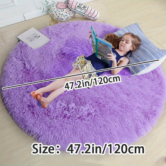 Tapis Rond Confortable pour Enfants et Salon 7