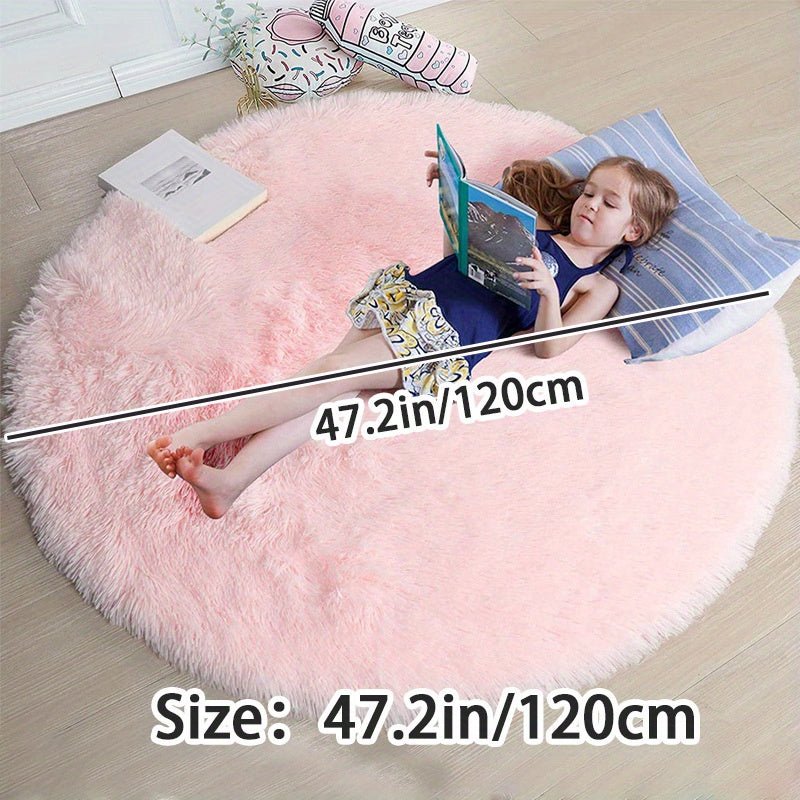 Tapis Rond Confortable pour Enfants et Salon 8