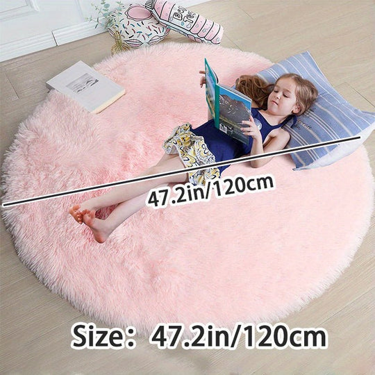 Tapis Rond Confortable pour Enfants et Salon 8