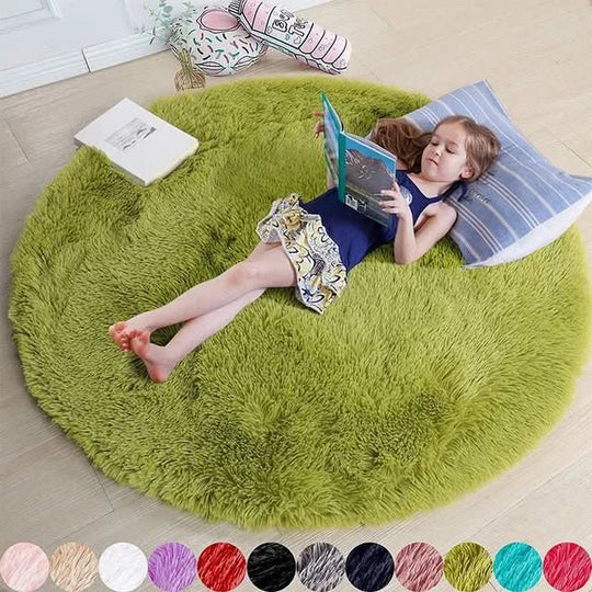 Tapis Rond Confortable pour Salon et Chambre 0