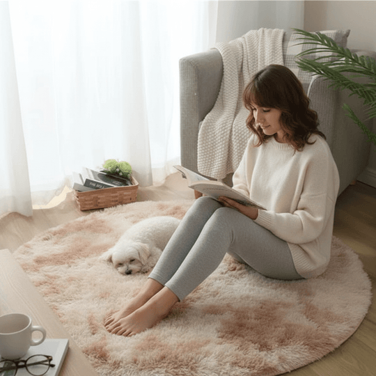 Tapis Rond Confortable pour Salon et Chambre 6