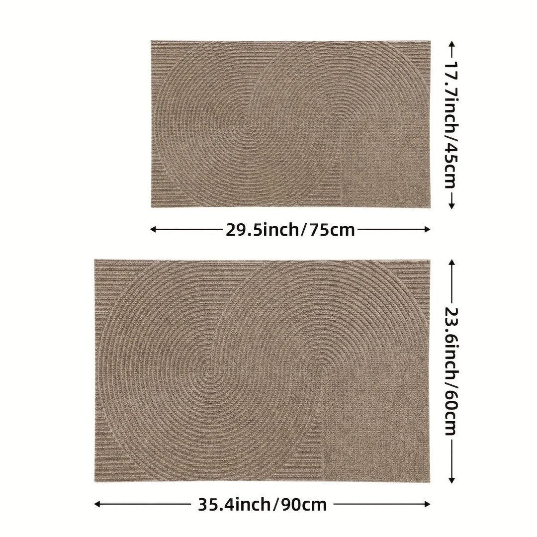 Tapis d'Entrée Intérieur Antidérapant Motif Géométrique 3