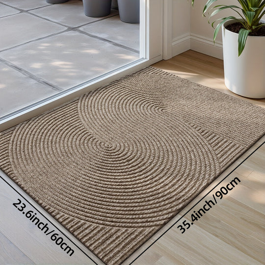 Tapis d'Entrée Intérieur Antidérapant Motif Géométrique 4