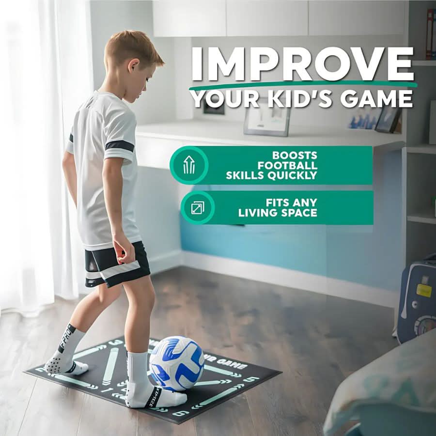 Tapis d'entraînement de football pour un entraînement technique à domicile 4