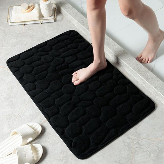 Tapis de Bain Antidérapant Design Galets pour Salle de Bain Moderne 2