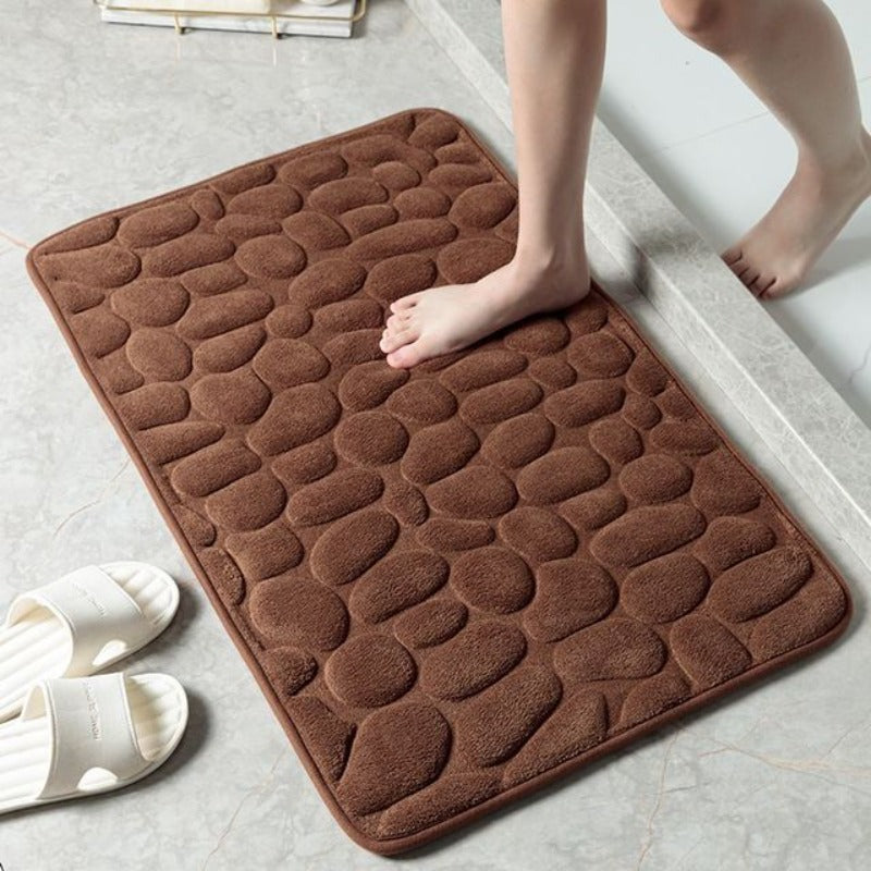 Tapis de Bain Antidérapant Design Galets pour Salle de Bain Moderne 3