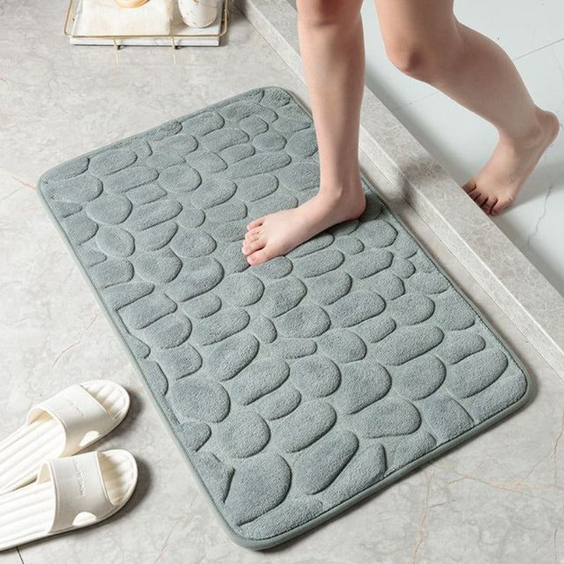 Tapis de Bain Antidérapant Design Galets pour Salle de Bain Moderne 5