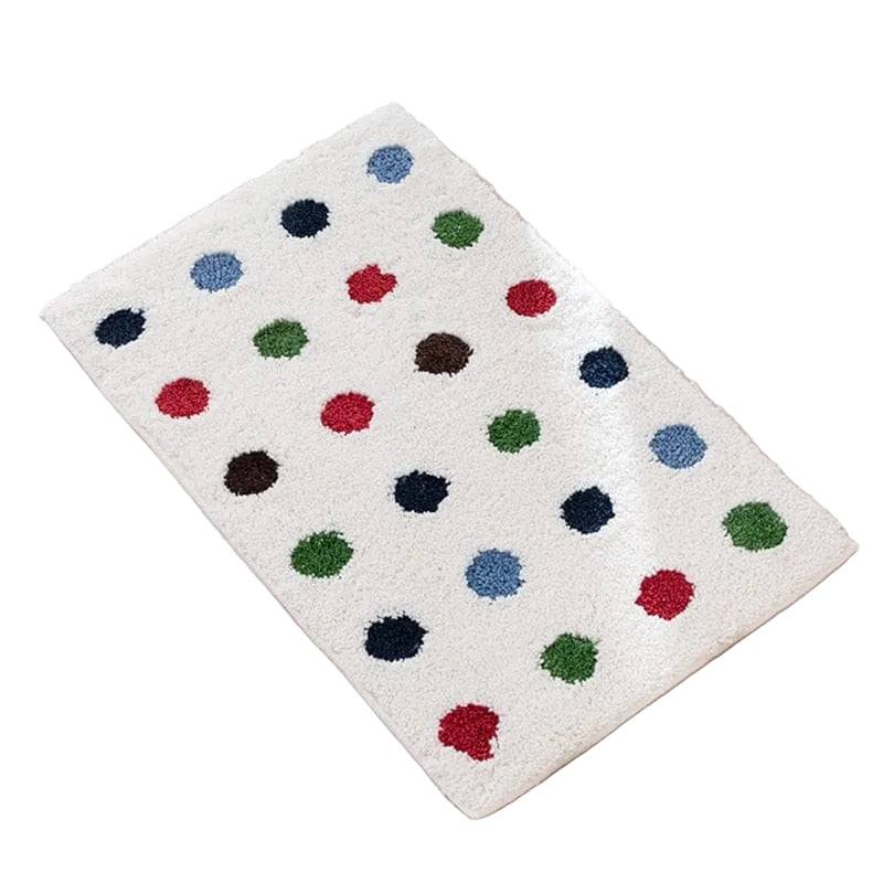 Tapis de Bain Antidérapant à Pois pour Salle de Bain 0
