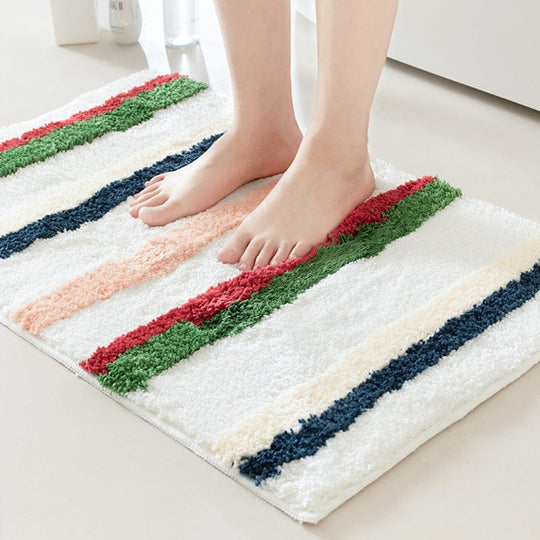 Tapis de Bain Antidérapant à Pois pour Salle de Bain 1