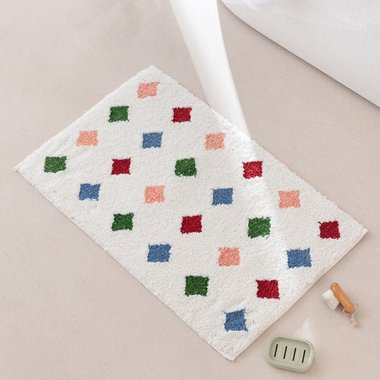 Tapis de Bain Antidérapant à Pois pour Salle de Bain 9