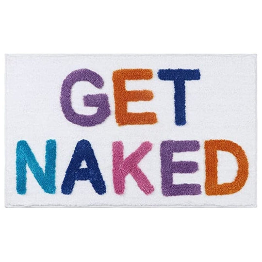 Tapis de Bain Coloré Antidérapant à Poils Longs pour Salle de Bain 0