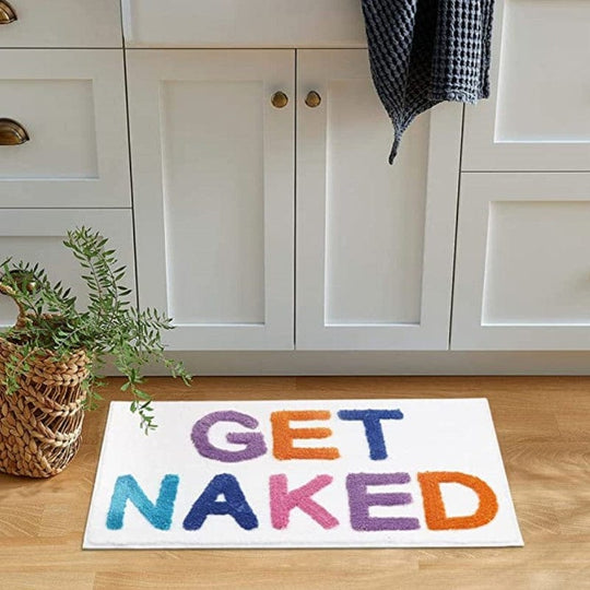 Tapis de Bain Coloré Antidérapant à Poils Longs pour Salle de Bain 2