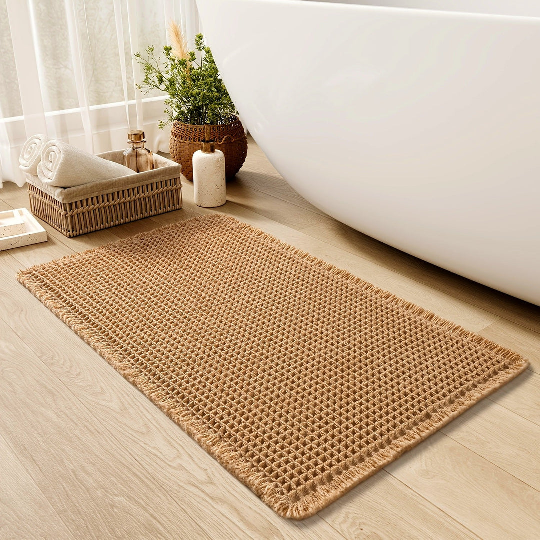 Tapis de Bain Ultra-Absorbant à Gaufres 1