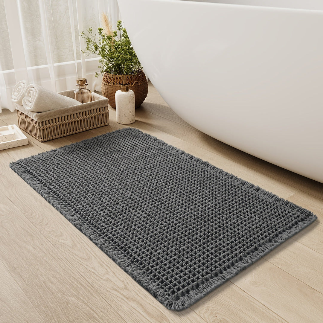 Tapis de Bain Ultra-Absorbant à Gaufres 9