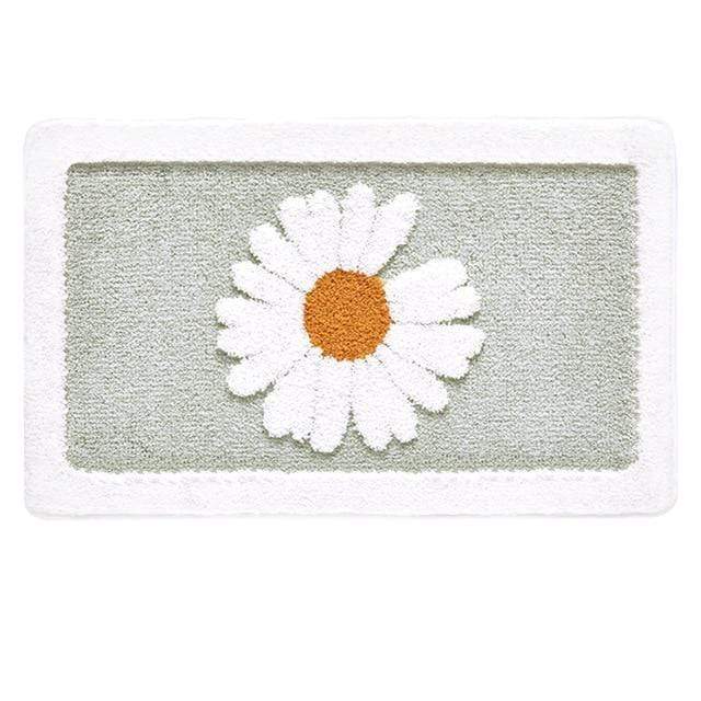 Tapis de Bain en Forme de Marguerite Antidérapant 0