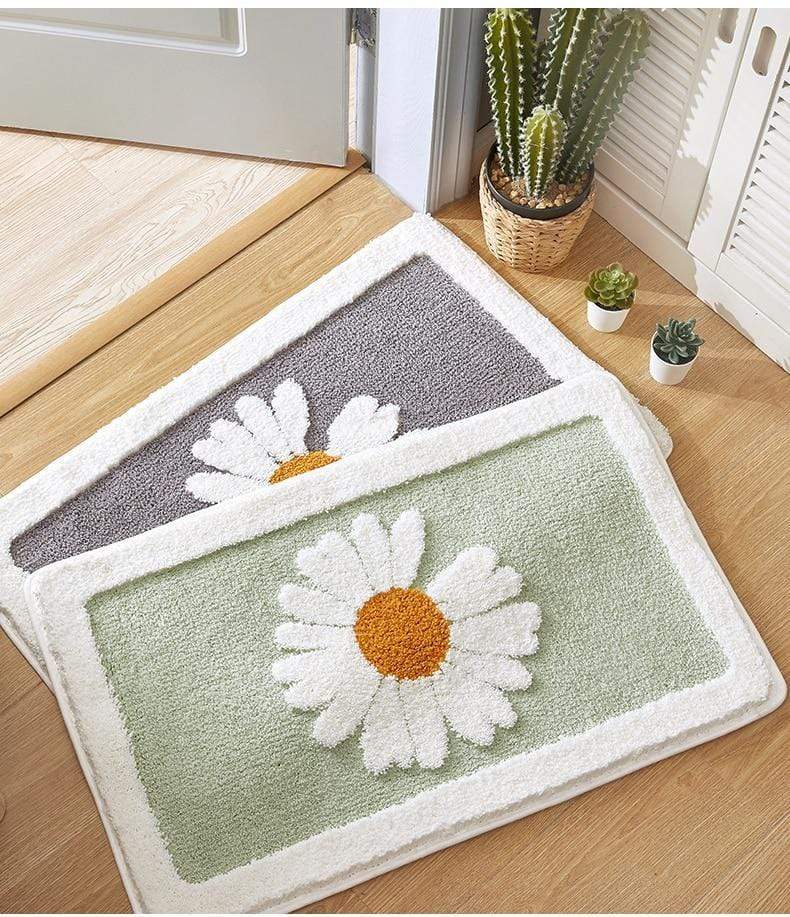 Tapis de Bain en Forme de Marguerite Antidérapant 2