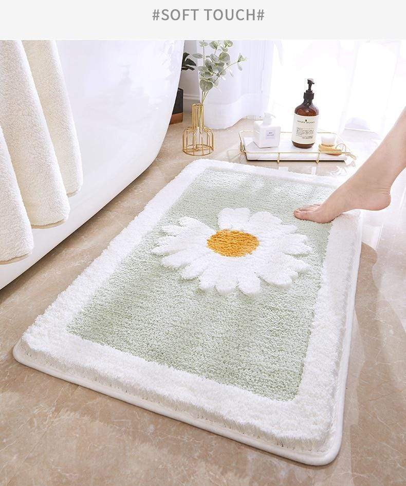 Tapis de Bain en Forme de Marguerite Antidérapant 4