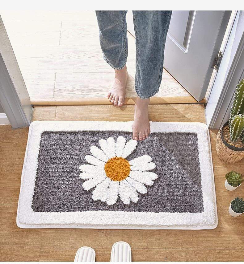 Tapis de Bain en Forme de Marguerite Antidérapant 7