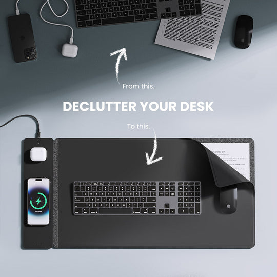 Tapis de Bureau Rechargeable Sans Fil Design Moderne 4