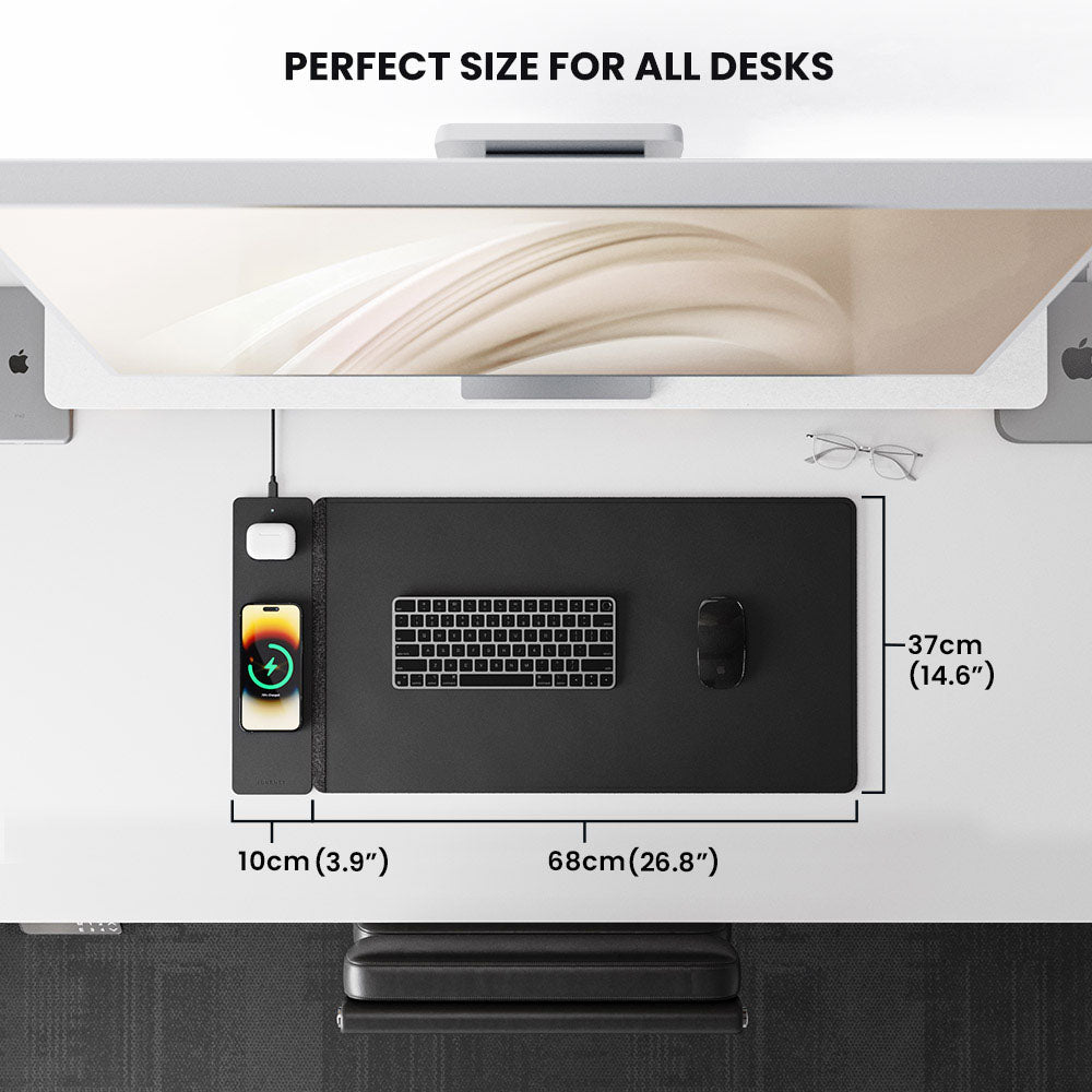 Tapis de Bureau Rechargeable Sans Fil Design Moderne 5