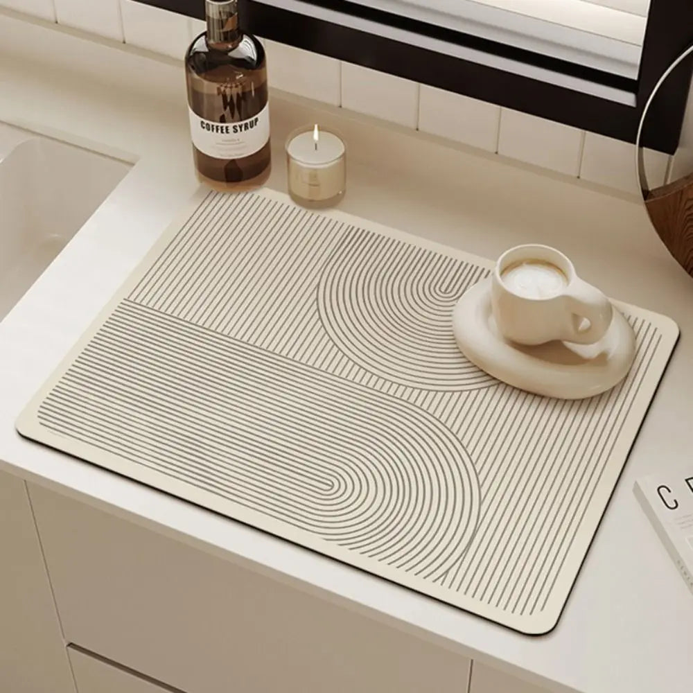Tapis de Cuisine Antidérapant Design Géométrique Minimaliste 30x40 cm 0