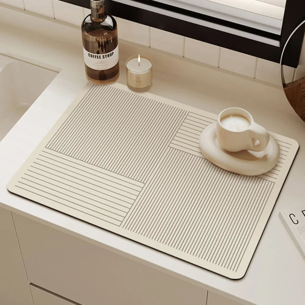 Tapis de Cuisine Antidérapant Design Géométrique Minimaliste 30x40 cm 1