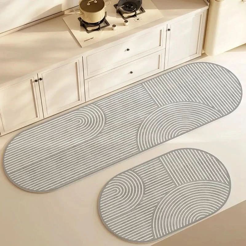 Tapis de Cuisine Antidérapant Design Moderne 6