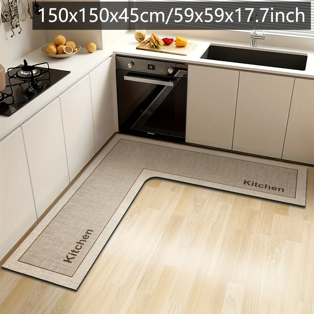 Tapis de Cuisine en L Confortable 0