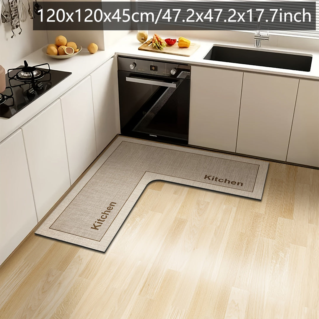 Tapis de Cuisine en L Confortable 8