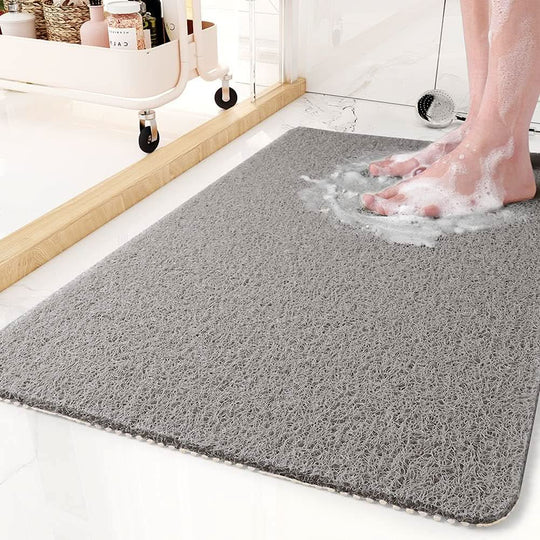 Tapis de Douche Antidérapant avec Système de Drainage pour Salle de Bain 0