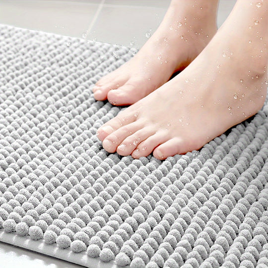 Tapis de Douche Antidérapant en Forme de L pour Salle de Bain Moderne 4