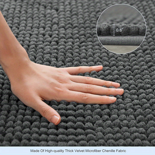 Tapis de Douche Antidérapant en Forme de L pour Salle de Bain Moderne 6