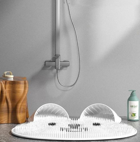 Tapis de Douche Multifonctionnel en Silicone Antidérapant 2