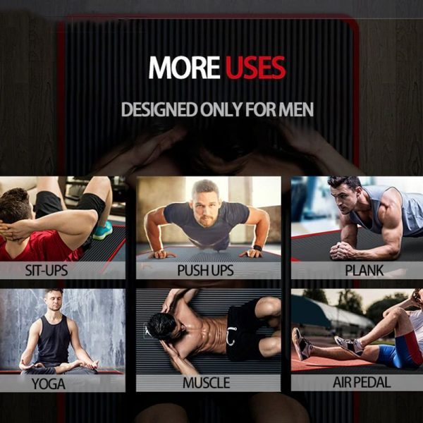 Tapis de Gym Antidérapant Pour Hommes Polyvalent Idéal Yoga Pilates Fitness 5