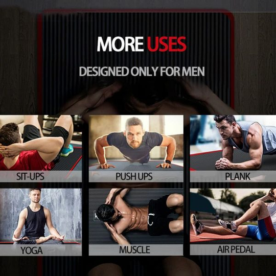 Tapis de Gym Antidérapant Pour Hommes Polyvalent Idéal Yoga Pilates Fitness 5