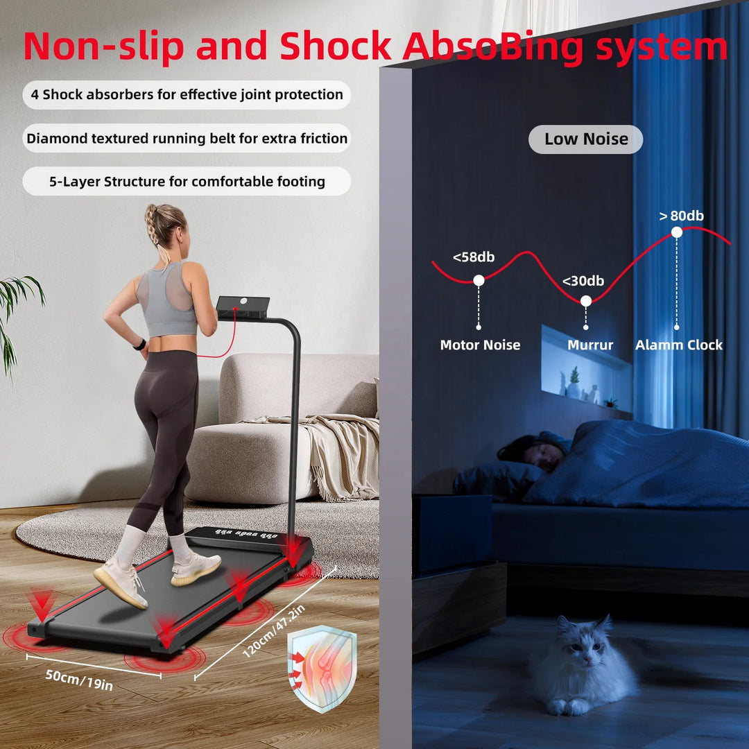 Tapis de Marche Pliable Compact pour Entraînement à Domicile 4