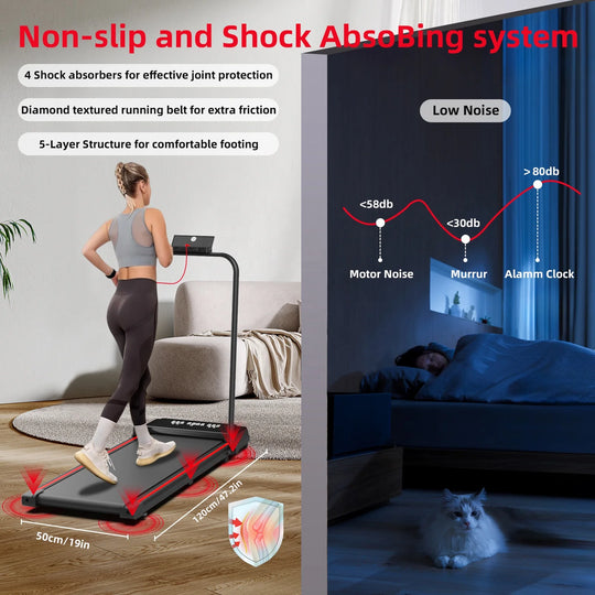 Tapis de Marche Pliable Compact pour Entraînement à Domicile 4