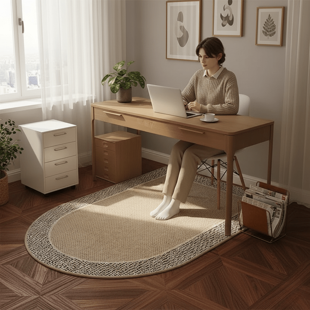 Tapis de Protection Transparent pour Sols Durs Antidérapant 1