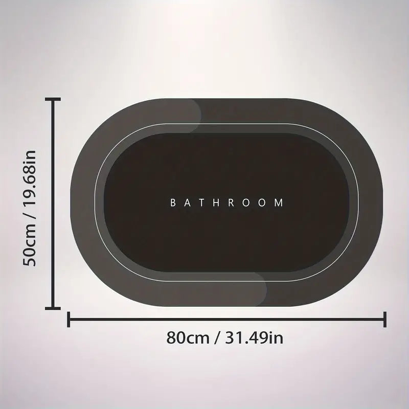 Tapis de Salle de Bain Antidérapant Design Moderne 3