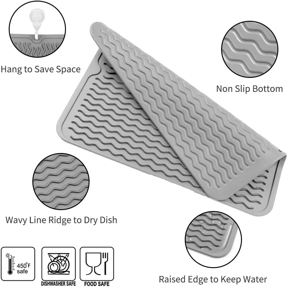 Tapis de Séchage Multifonctionnel en Silicone 9