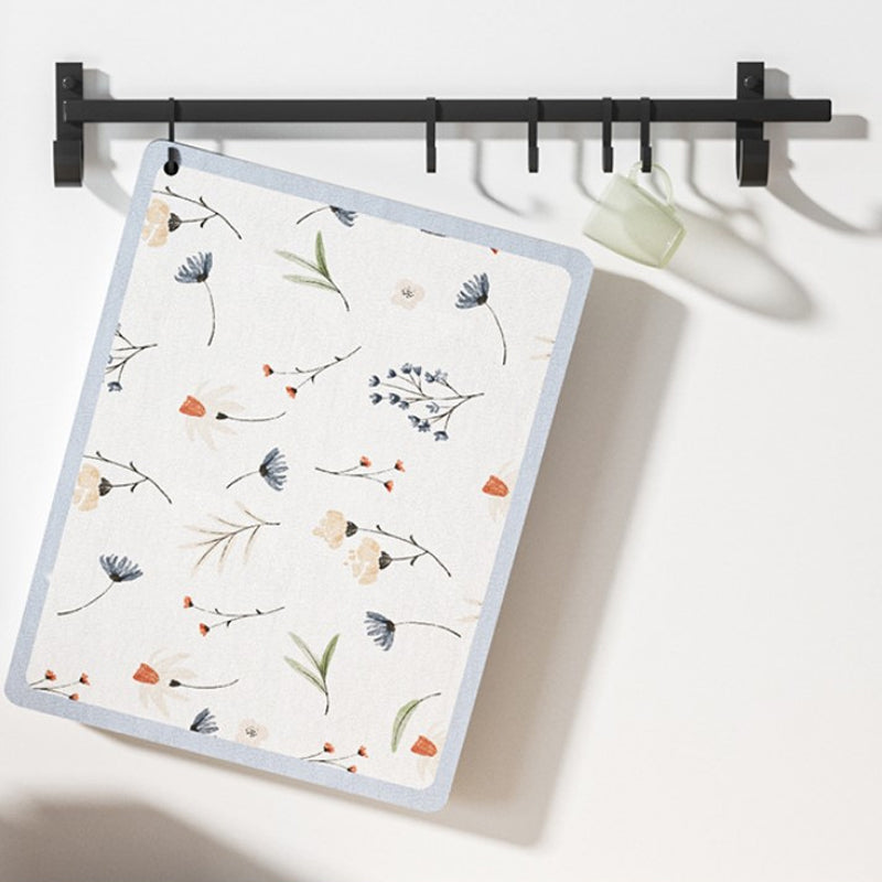 Tapis de Séchage de Cuisine Multifonctionnel Design Coloré 4