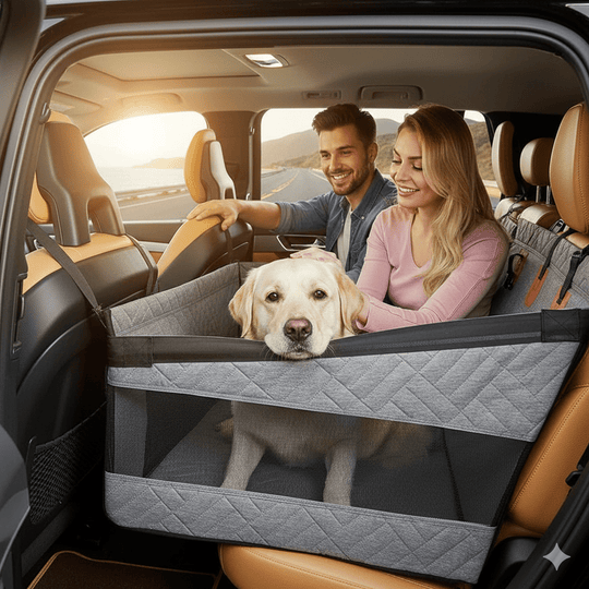 Tapis de Voiture Confortable pour Chien avec Flancs Renforcés et Housse Imperméable 0