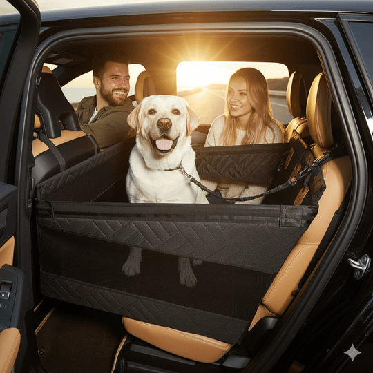 Tapis de Voiture Confortable pour Chien avec Flancs Renforcés et Housse Imperméable 1