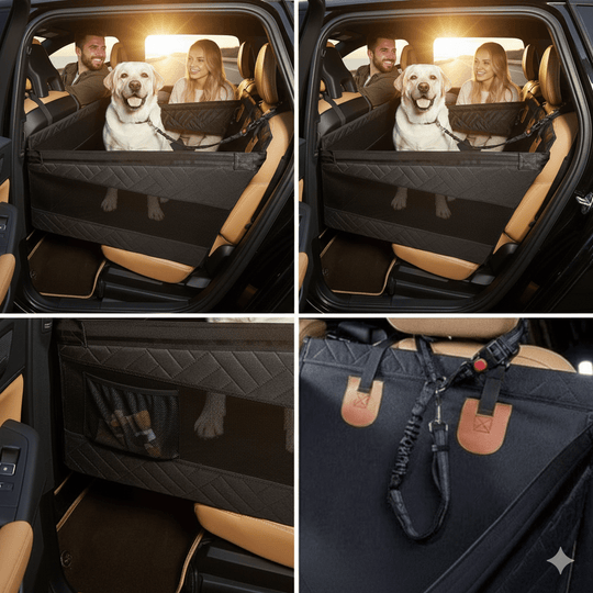 Tapis de Voiture Confortable pour Chien avec Flancs Renforcés et Housse Imperméable 2