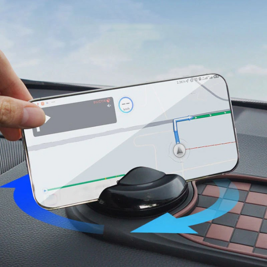 Tapis de Voiture Multifonctionnel avec Support de Téléphone Antidérapant 2