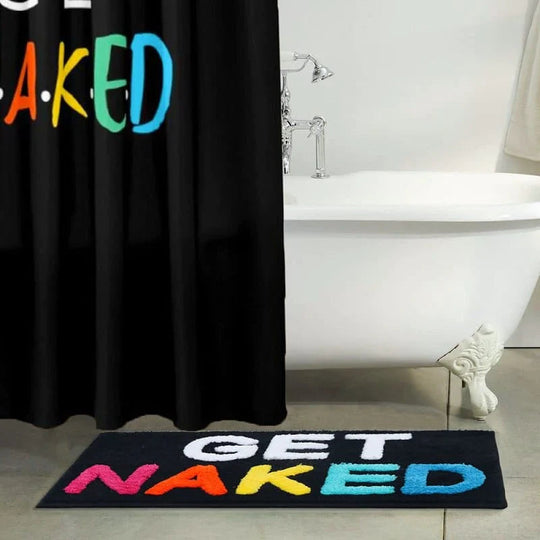 Tapis de bain coloré à poils longs 3